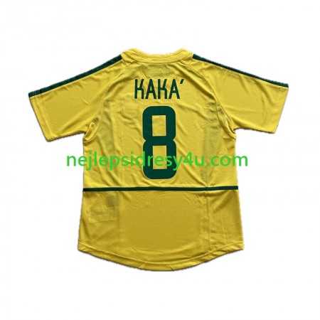 Fotbalový Dres Brazílie KAKA 8 Retro Domácí 2002